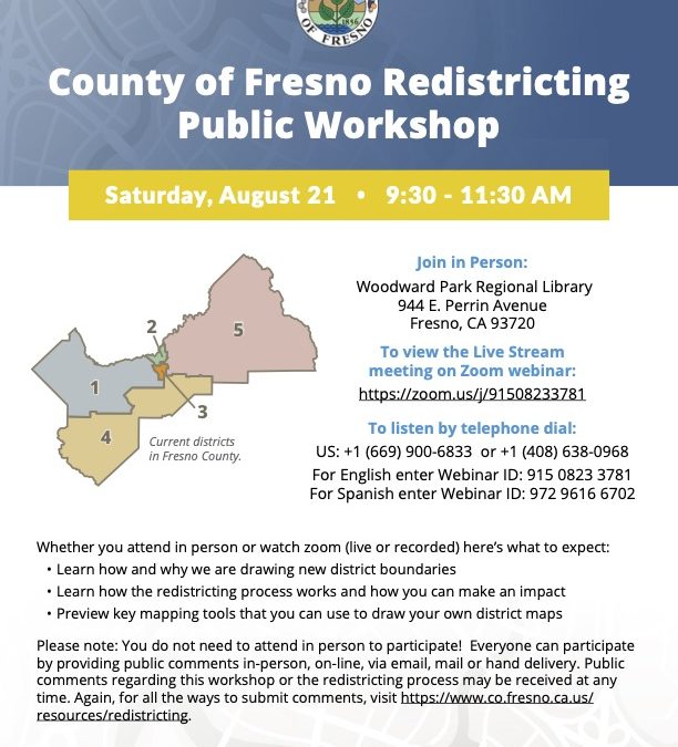 Redistricting Public Workshops