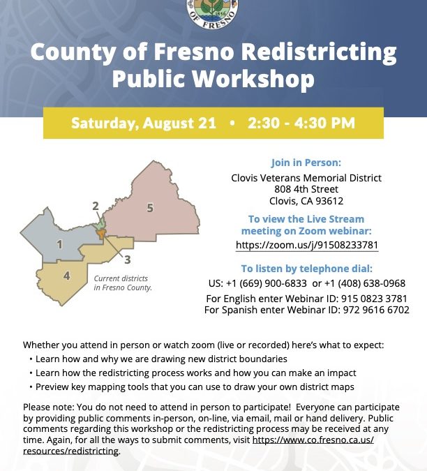 Clovis Redistricting Public Workshop