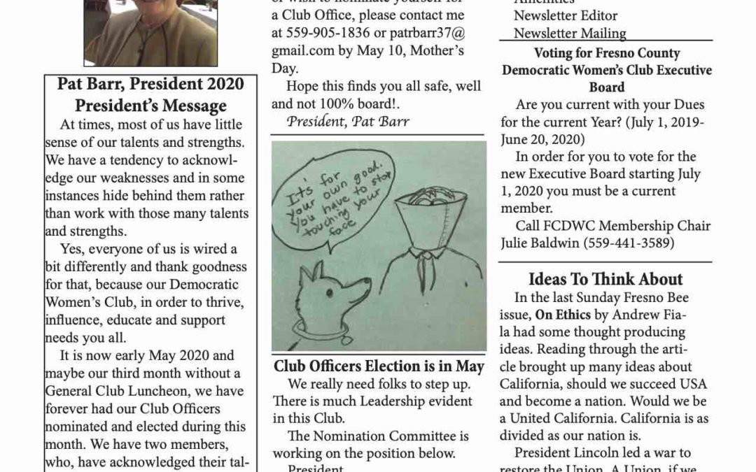 Fresno County Democratic Women’s Club Newsletter