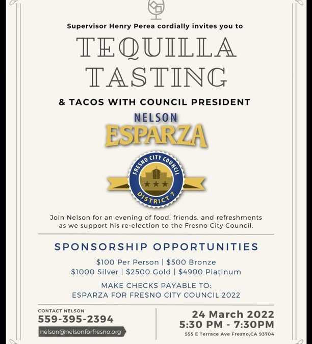 Tequila & Tacos with Nelson Esparza