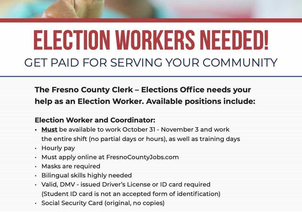 Fresno County Elections Recruitment