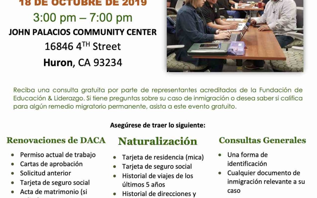 Free Immigration Workshop Huron