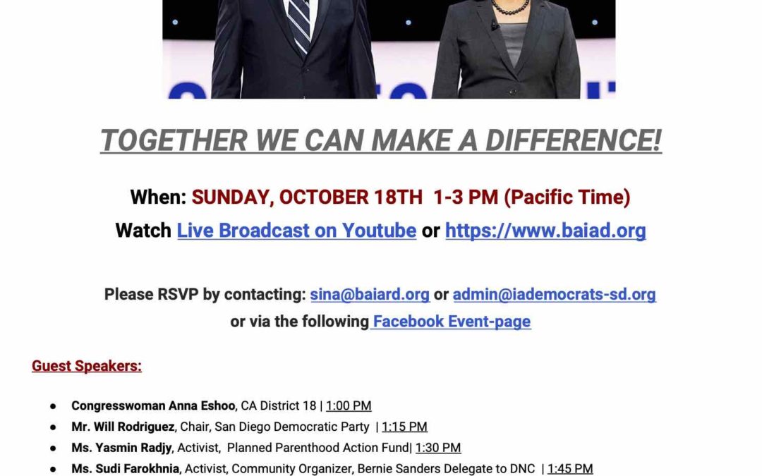 Iranian-American Democrats For Biden Virtual Event