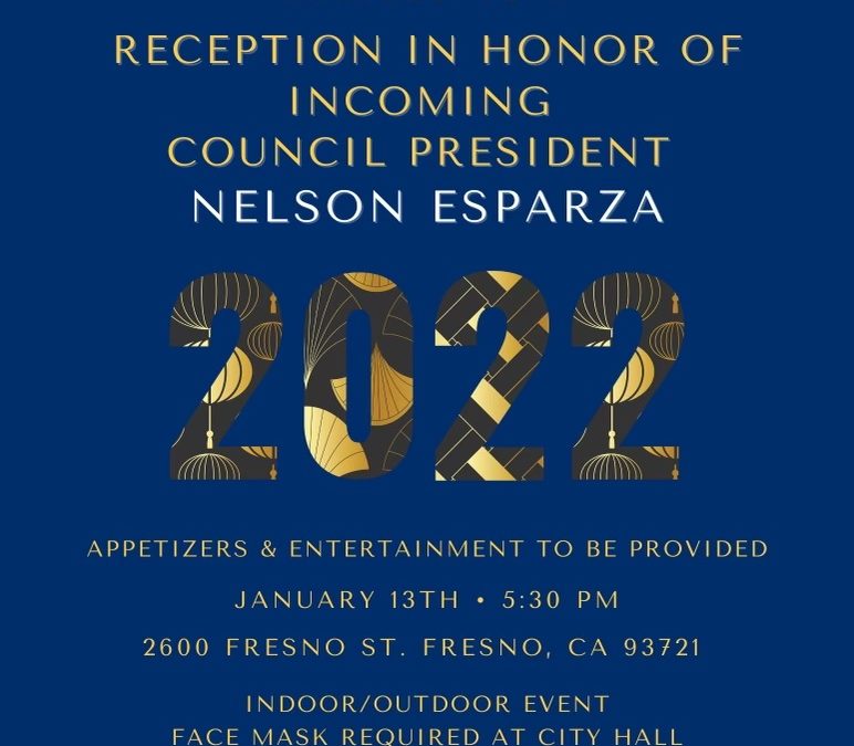 Reception in Honor of Incoming Council President Nelson Esparza