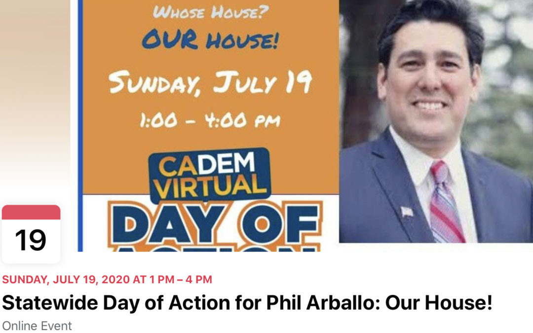 Statewide Day of Action for Phil Arballo Online Event