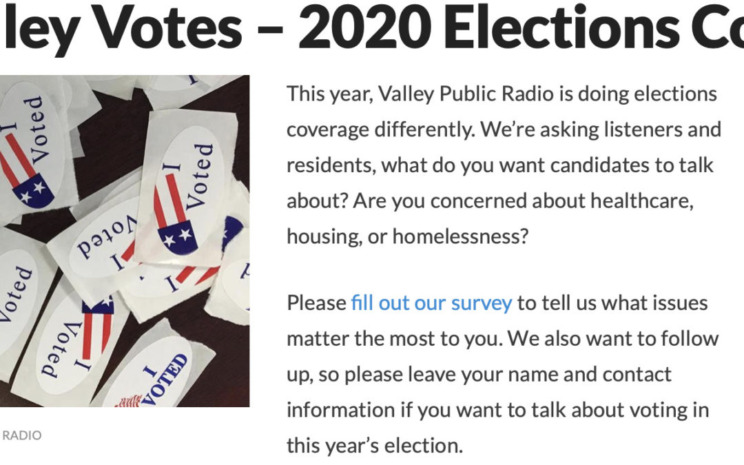Valley Public Radio — Election Survey