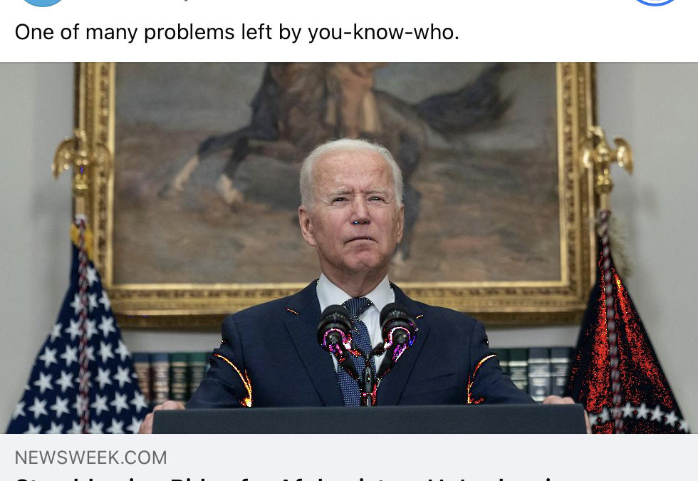 Biden is cleaning up Trump’s mess in Afghanistan
