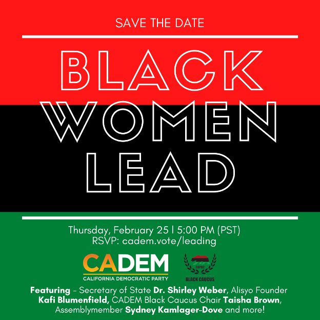 Save the date: Black Women Lead