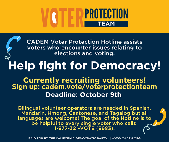 Voter Protection Team Hotline Outreach