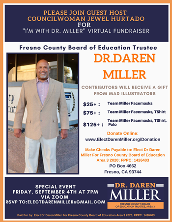 Miller for FCBE Virtual Fundraiser